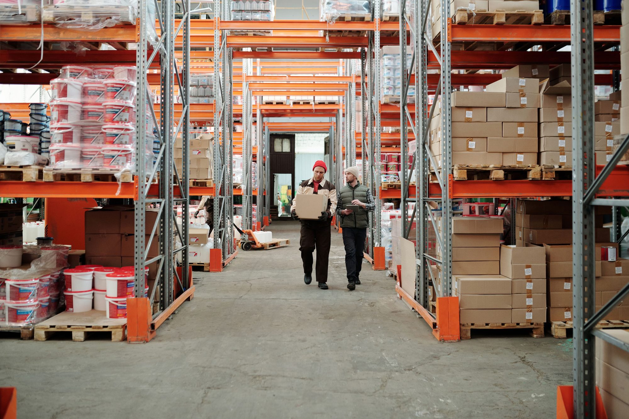 Distribution centre warehouse interior